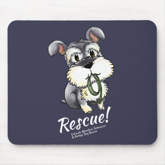 Schnauzer de Fozi - tapis de souris (Devant)
