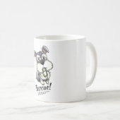 Schnauzer de Fozi - tasse blanche (Devant droit)