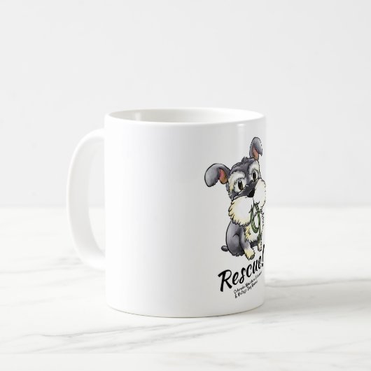 Schnauzer de Fozi - tasse blanche (Devant gauche)