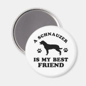 Schnauzer-design Magneet (Voorkant / Achterkant)