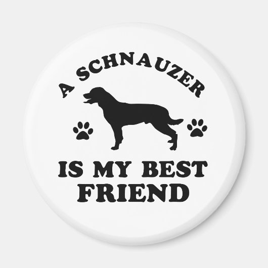 Schnauzer-design Magneet (Voorkant)