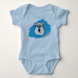 Schnauzer Dog - Baby Body Suit (Custom Colors) Romper