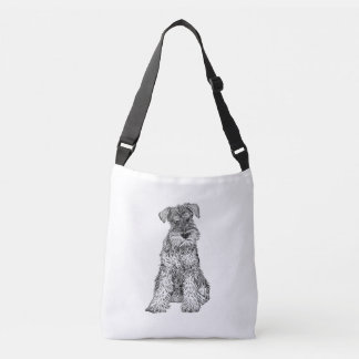 Schnauzer Dog Bag, dubbelzijdig Crossbody Tas