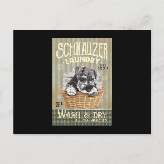 Schnauzer Dog Briefkaart (Voorkant)