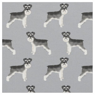 schnauzer dog grijs stof