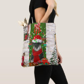 Schnauzer Dog Kerstmis Draagtas (Dichtbij)