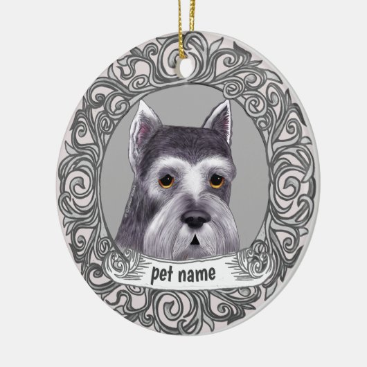 Schnauzer Dog Loving Memory ornament (Links)