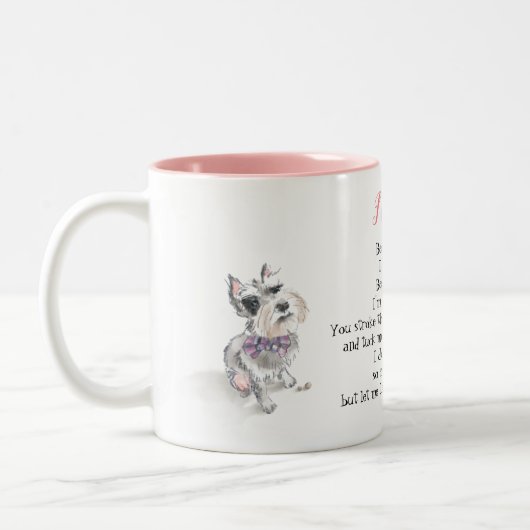 Schnauzer Dog Mug (Gauche)