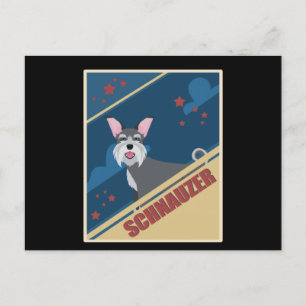 Schnauzer Dog Owner Schnauzers Briefkaart