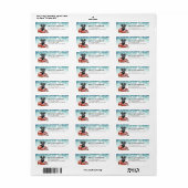Schnauzer Dog Return Address Labels (Full Sheet)