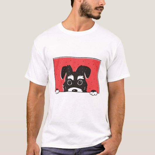 Schnauzer Dog T-shirt (Voorkant)