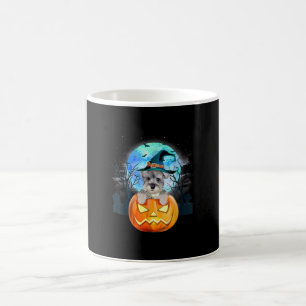 Schnauzer Dog Witch Pet Halloween Pumpkin Gift Koffiemok