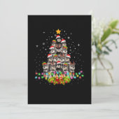 Schnauzer Dogs Tree Christmas Sweater Xmas Pet Aankondiging (Staand voorkant)