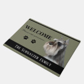 Schnauzer Doormat Deurmat (Schuin)