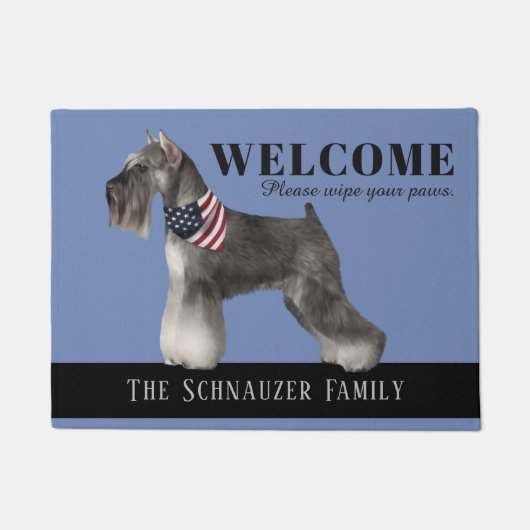 Schnauzer Doormat Deurmat (Voorkant)