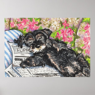 Schnauzer Dreams Print