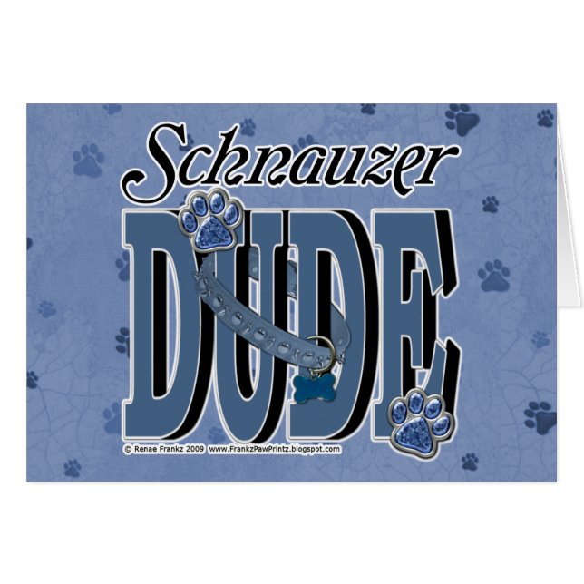 Schnauzer DUDE (Voorkant Horizontaal)