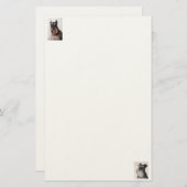 Schnauzer Felt Paper Briefpapier (Voorkant / Achterkant)