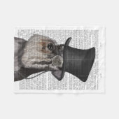 Schnauzer, Formele hond en Pet Fleece Deken (Voorkant (Horizontaal))