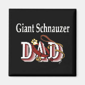 schnauzer géant papa Magnet (Devant)