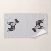 Schnauzer géométrique moderne (Serviette à main)