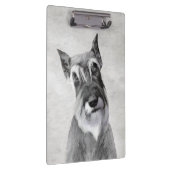 Schnauzer (Giant) schilderen - Dog Art Klembord (Rechts)