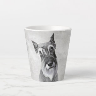 Schnauzer (Giant) schilderen - Dog Art Latte Mok