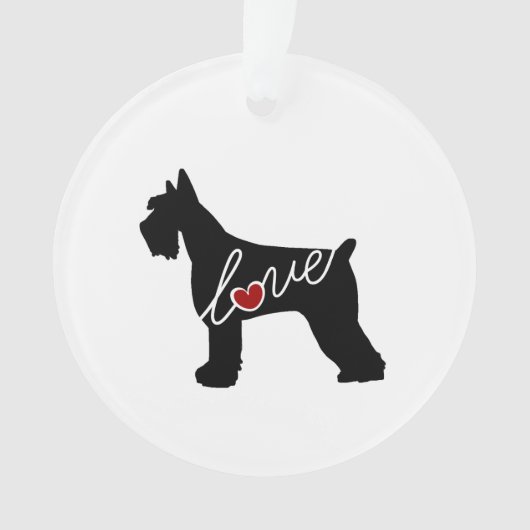 Schnauzer/Giant Schnauzer Love Ornament (voorkant)