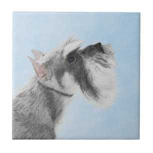 Schnauzer (Giant, Standard) schilderen - Dog Art Tegeltje