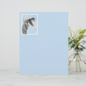 Schnauzer (Giant, Standard) Schnauzer - Dog Art (Staand voorkant)