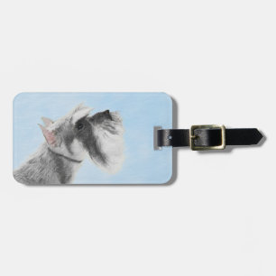 Schnauzer (Giant, Standard) Schnauzer - Dog Art Bagagelabel