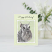 Schnauzer (Giant, Standard) Schnauzer - Dog Art Briefkaart (Staand voorkant)