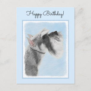 Schnauzer (Giant, Standard) Schnauzer - Dog Art Briefkaart