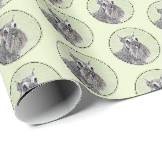Schnauzer (Giant, Standard) Schnauzer - Dog Art Cadeaupapier (Rol Hoek)