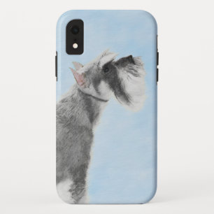 Schnauzer (Giant, Standard) Schnauzer - Dog Art iPhone XR Hoesje