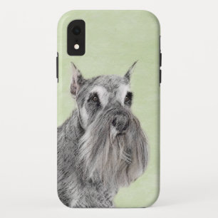Schnauzer (Giant, Standard) Schnauzer - Dog Art iPhone XR Hoesje