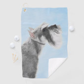 Schnauzer (Giant, Standard) Schnauzer - Dog Art Golfhanddoek (Insitu)