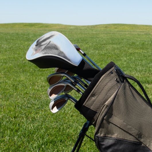 Schnauzer (Giant, Standard) Schnauzer - Dog Art Golfheadcover (Insitu)