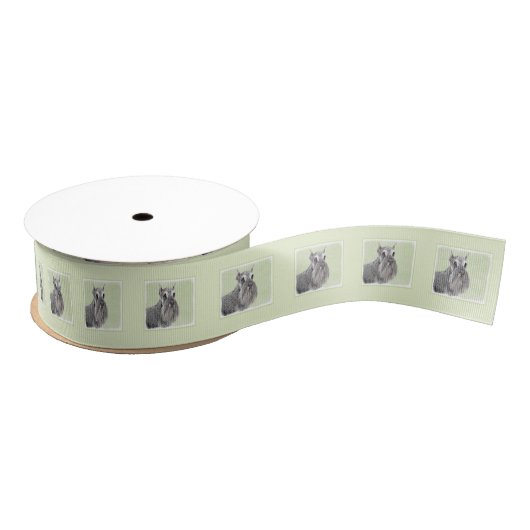 Schnauzer (Giant, Standard) Schnauzer - Dog Art Grosgrain Lint (Spoel)