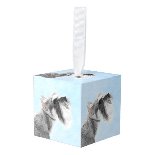 Schnauzer (Giant, Standard) Schnauzer - Dog Art Kubus Ornament