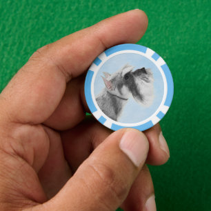 Schnauzer (Giant, Standard) Schnauzer - Dog Art Poker Chips