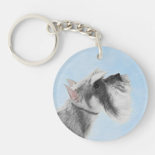 Schnauzer (Giant, Standard) Schnauzer - Dog Art Sleutelhanger