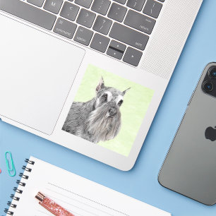 Schnauzer (Giant, Standard) Schnauzer - Dog Art Sticker