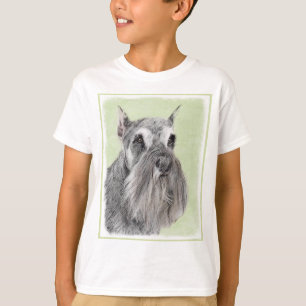 Schnauzer (Giant, Standard) Schnauzer - Dog Art T-shirt