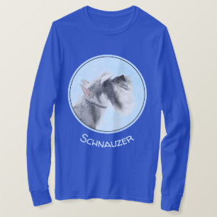 Schnauzer (Giant, Standard) Schnauzer - Dog Art T-shirt