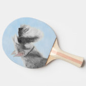 Schnauzer (Giant, Standard) Schnauzer - Dog Art Tafeltennisbatje (Zijkant)