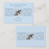 Schnauzer (Giant, Standard) Schnauzer - Dog Art Visitekaartje (Voorkant / Achterkant)