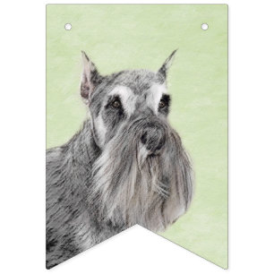 Schnauzer (Giant, Standard) Schnauzer - Dog Art Vlaggetjes