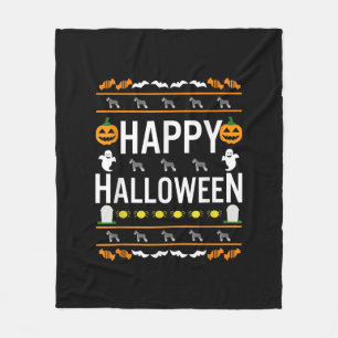 Schnauzer Halloween Lazy Ugly Costume Dog T-Shirt. Fleece Deken