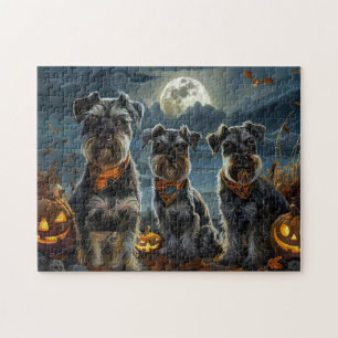 Schnauzer Halloween Spooky Legpuzzel